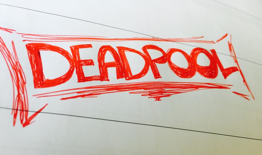 Quick Deadpool sketch from senior Bryn Bierman 