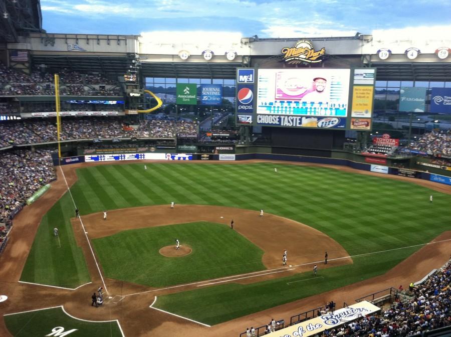 Miller Park, home of the Brewers baseball team, located in Milwaukee
