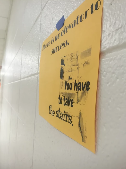 Inspiration Month Poster hung at Arrowhead