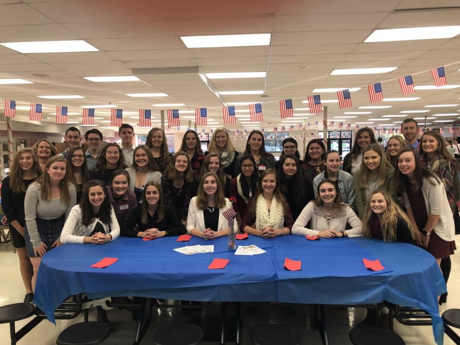 Rho Kappa Students at this years Veterans Breakfast. 