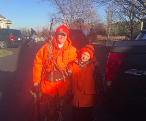 Robby Shattuck in his hunting gear, taken by Mike Shattuck