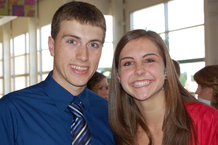 Jenkyns(left) and current Arrowhead Math teacher, Janelle Hobbs, at their 2010 Arrowhead Graduation