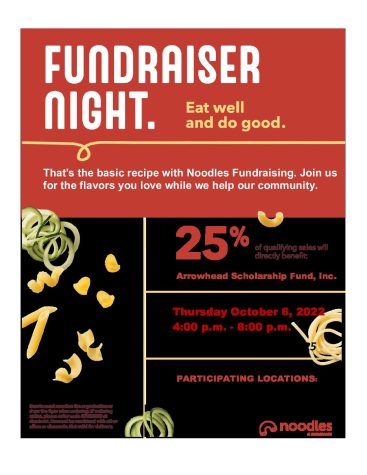 Fundraiser for AHS Scholarship Fund at Noodles and Company
