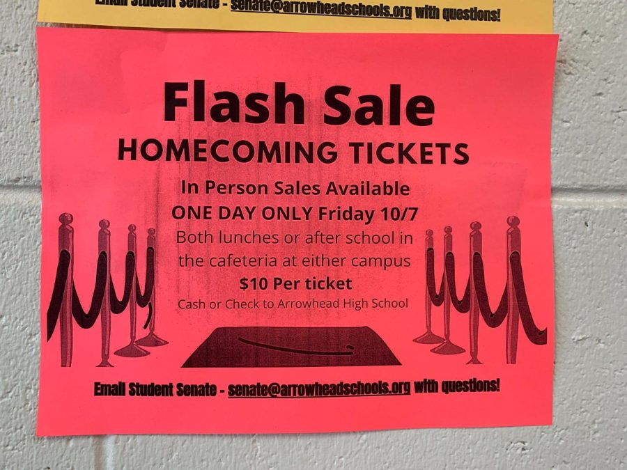 Flash Sale on Homecoming Tickets