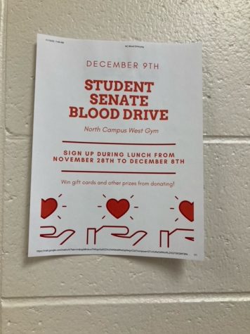 Student Senate Hosts Blood Drive on December 9th