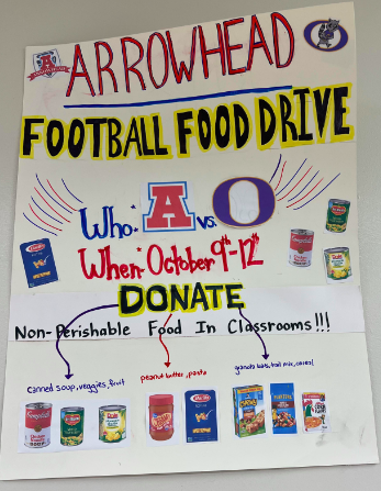 Arrowhead Students Participating In Food Drive and Breast Cancer Awareness
