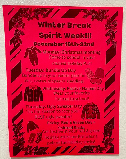 Holiday Dress Up Days Announced