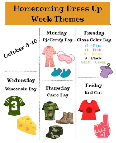 Homecoming Week Dress Up Days