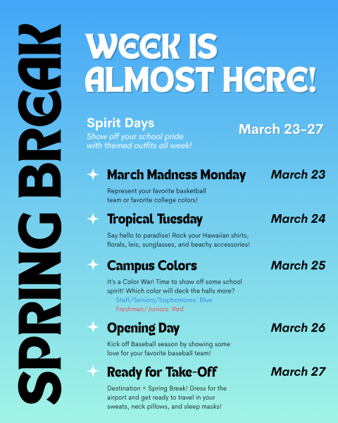 Spring Break Spirit Week Preview