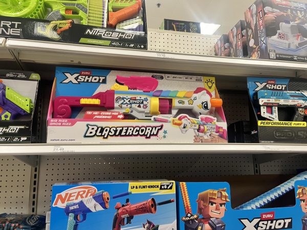 Nerf and X-Shot Guns at Target.